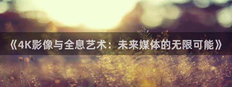 五五被窝影院：《4K影像与全息艺术：未来媒体的无限可能》